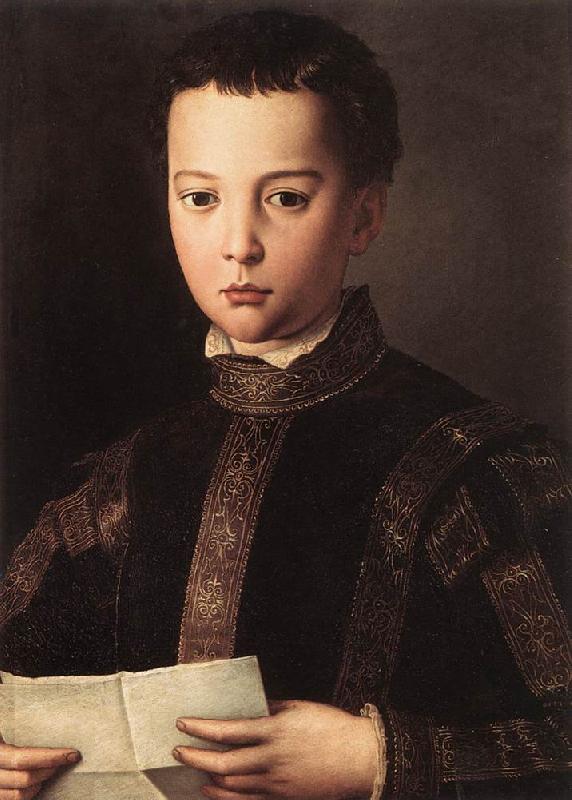 BRONZINO, Agnolo Portrait of Francesco I de Medici oil painting image